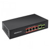 switch qoltec fast non gestito 6 porte 4x rj45 poe + 1x rj45 uplink