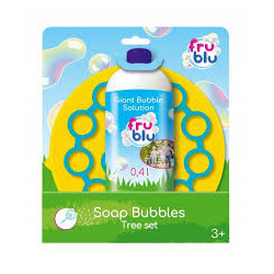 kit per bolle di sapone tm toys fru blu + liquido 400ml bianco [wqtmtb0uc000486]