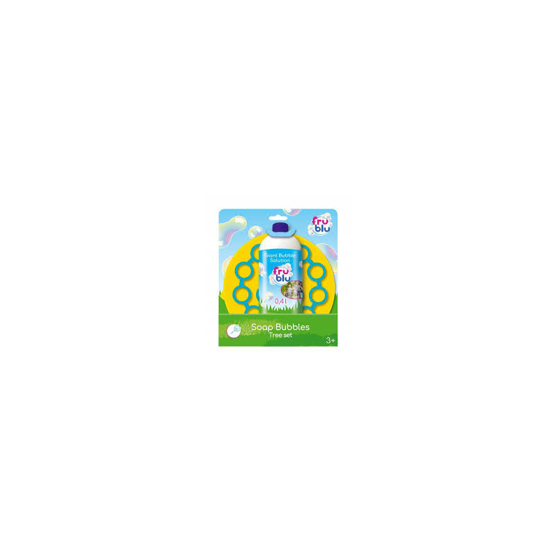 kit per bolle di sapone tm toys fru blu + liquido 400ml bianco [wqtmtb0uc000486]