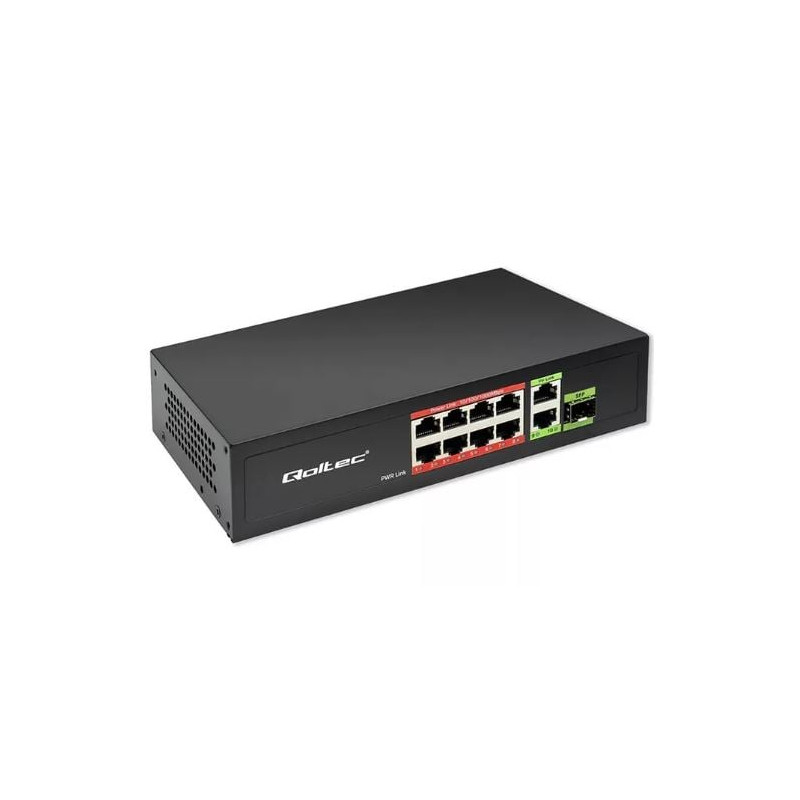 switch qoltec non gestito 8 porte ethernet 10/100/1000 mbps [nuqolsw8p052297]