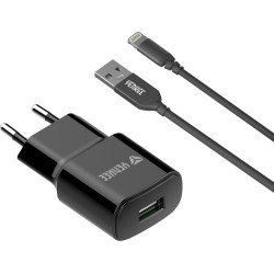 caricabatterie yenkee yac4600 adattatore + cavo da usb 2.0 a lighining