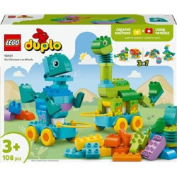 giocattolo didattico lego duplo 10451 dinosauri su ruote 3in1 multicolore