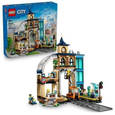gioco di costruzione lego city stazione ferroviaria centrale multicolore