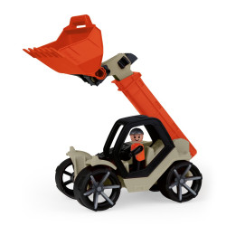 giocattolo lena truxx2 caricatore telescopico rosso/grigio [wnlnab0cb004538]