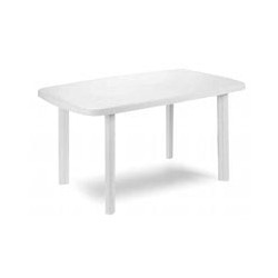 Tavolo progarden in resina faro bianco 137x85 [progarden]