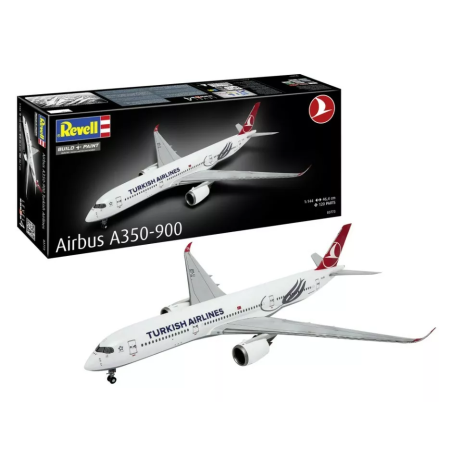 modellino revell airbus a350-900 turkish air 1/144 multicolore