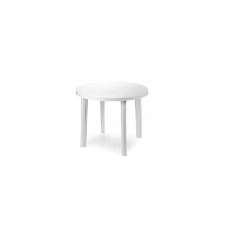 Tavolo progarden in resina tondo bianco 90 [progarden]