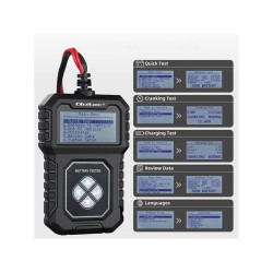 tester per batterie qoltec con lcd 12v 30-220ah nero [azqoluay0050686]