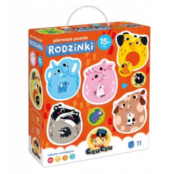 puzzle educativi czuczu first puzzles piccole famiglie multicolore
