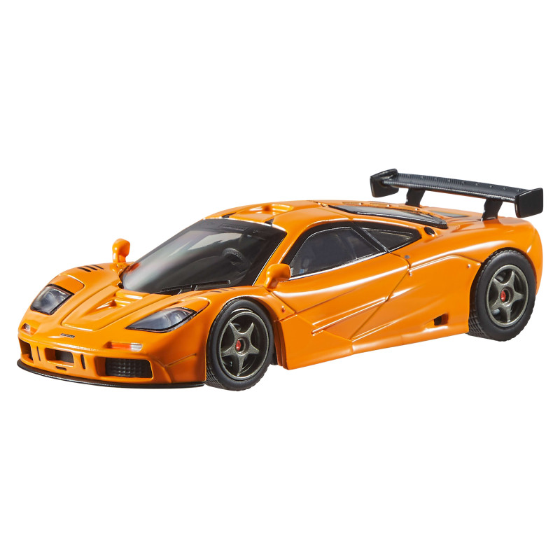 modellino hot wheels hwt15 1/43 veicolo mclaren f1 gtr arancione