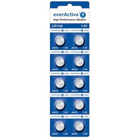 mini batterie alcaline everactive ag12 lr43 1.5v 100mah 10pz [azeaceb00000004]