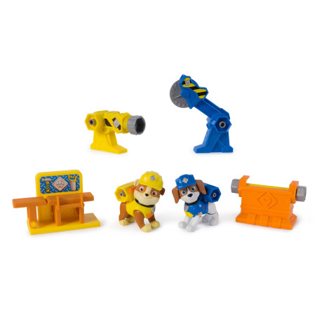 set da gioco spin master paw patrol rubble e crew power tool pups