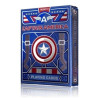 carte da gioco bicycle captain america theory 11 blu/rosso [wkbicukul068032]