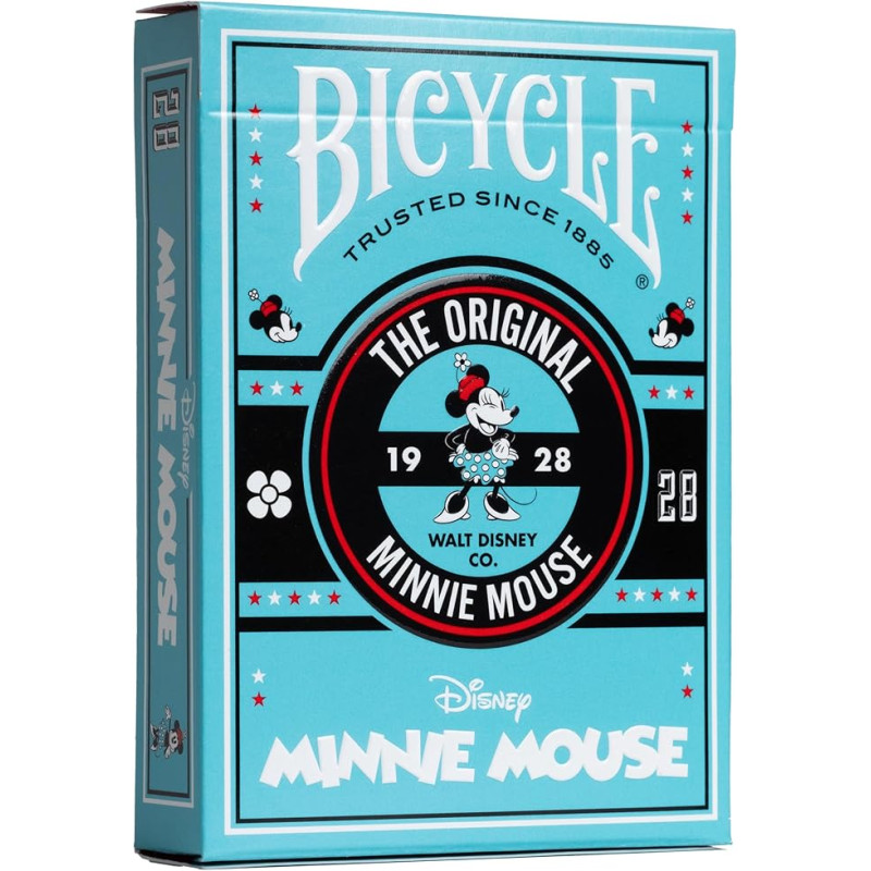carte da gioco bicycle disney classic minnie mouse blu/nero [wkbicukul097847]