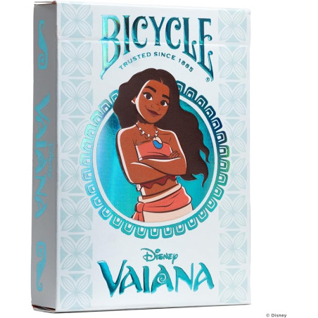 carte da gioco bicycle disney vaiana blu [wkbicukul099087]