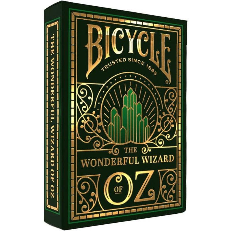 carte da gioco bicycle wizard of oz europe nero/oro [wkbicukul098639]