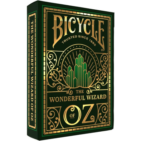carte da gioco bicycle wizard of oz europe nero/oro [wkbicukul098639]
