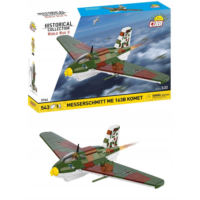 kit modello cobi messerschmitt me 163b comet 1:32 multicolore 543pz