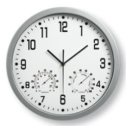 Orologio da parete niji stazione meteo 35cm bianco art.3217 [3217]