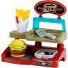 set da gioco klein toys negozio di hamburger 22.5x13x23cm multicolore
