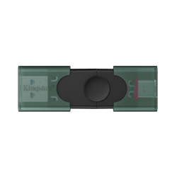 pen drive 256gb kingston data traveler duog2 usb tipo a/c 3.2 nero/verde