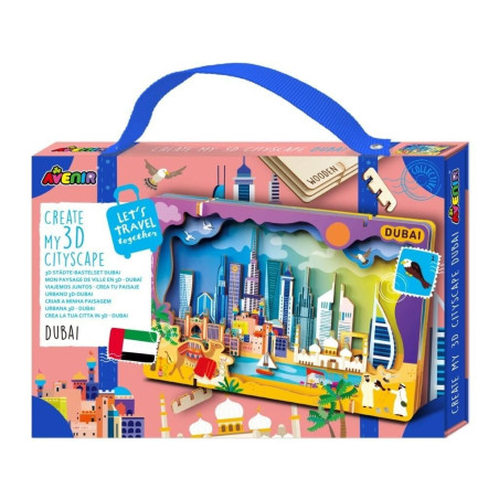 puzzle 3d avenir mg dystrybucja crea un paesaggio urbano dubai multicolore