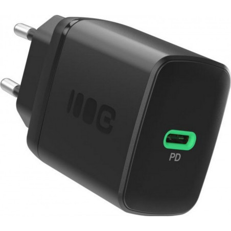 alimentatore da rete caricabatterie greencell 30w 1x usb-c nero