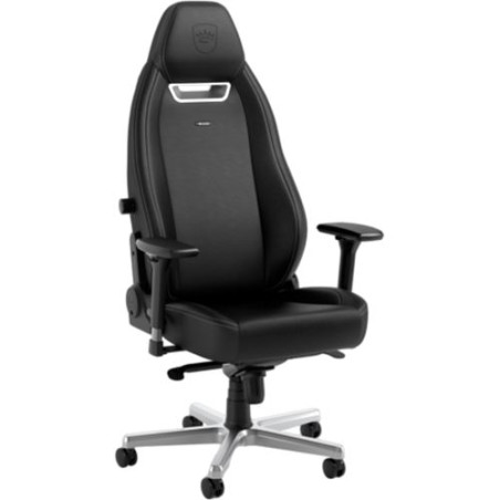 sedia gaming noblechairs legend in pelle pu argento/nero