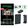 monitor esterno per vlogging patona sm1 touchscreen 480x800p nero