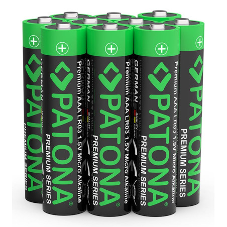 pile patona premium aaa micro lr03 alkaline 1.5v 10pz [4221]