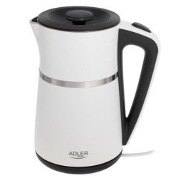bollitore elettrico adler ad 1355 1.7l 2200w bianco/nero [hkadlczad1355wh]