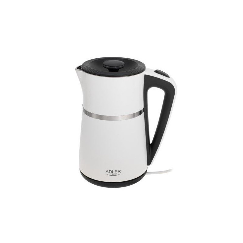 bollitore elettrico adler ad 1355 1.7l 2200w bianco/nero [hkadlczad1355wh]