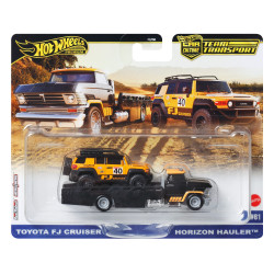 set di veicoli hot wheels toyota team transport fj cruiser + horizon