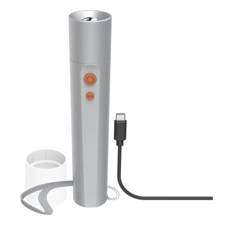 torcia elettrica hama fl350-c a led 350lm argento [lihamle00228603]