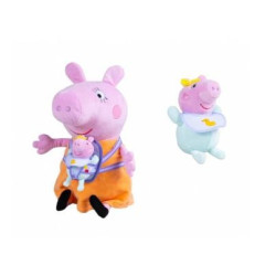 peluche simba peppa pig mamma pig con evie multicolore [109261502]
