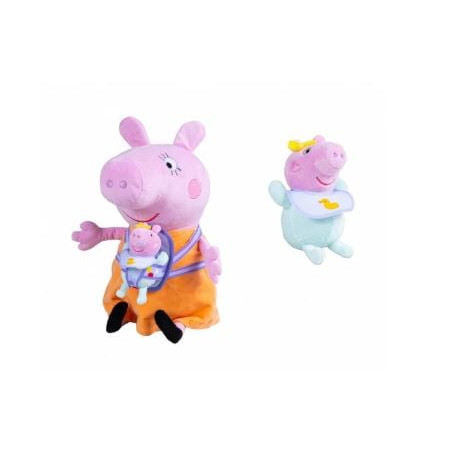 peluche simba peppa pig mamma pig con evie multicolore [109261502]