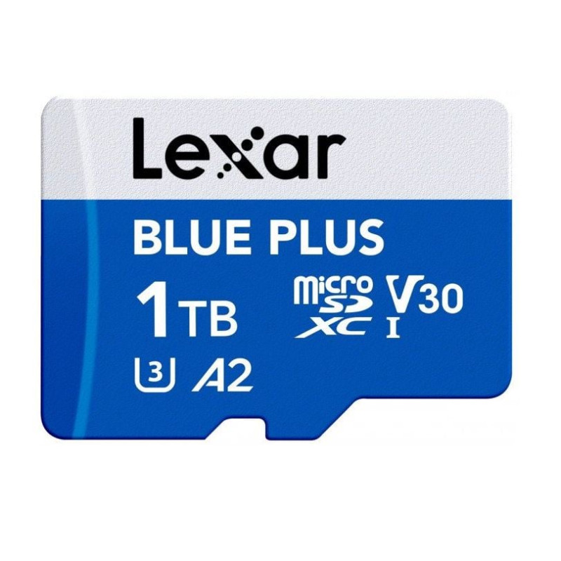 1tb scheda microsd lexar plus uhs-i v30 blu [sflxrmdt01blpl1]