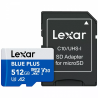 512gb scheda microsd lexar c10 a2 u3 v30 blu [sflxrmd512blpl1]