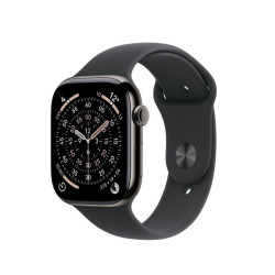 smartwatch apple watch11 gps + cellular 42mm titanium/nero [atappzas11mf8t4]