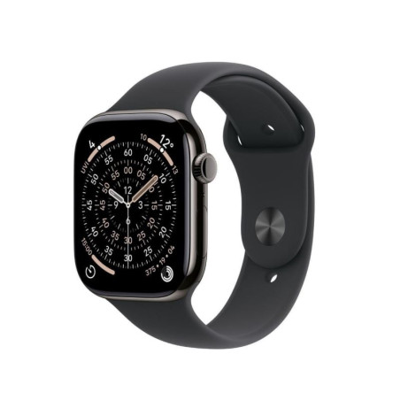 smartwatch apple watch11 gps + cellular 42mm titanium/nero [atappzas11mf8t4]