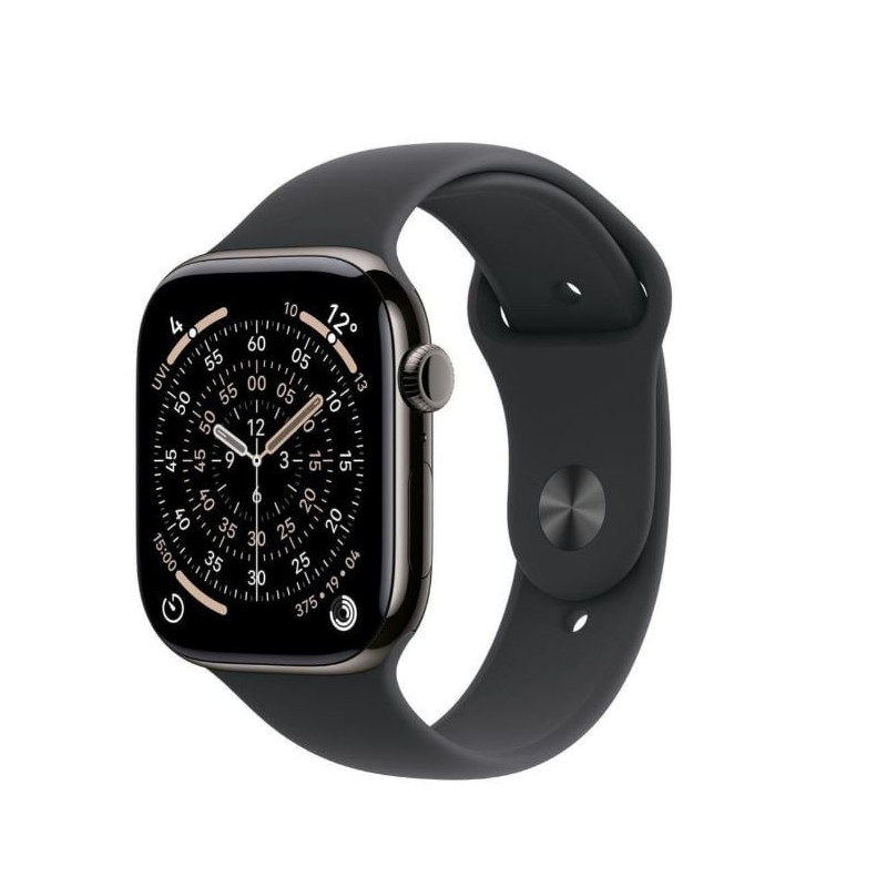 smartwatch apple watch11 gps + cellular 42mm titanium/nero [atappzas11mf8r4]