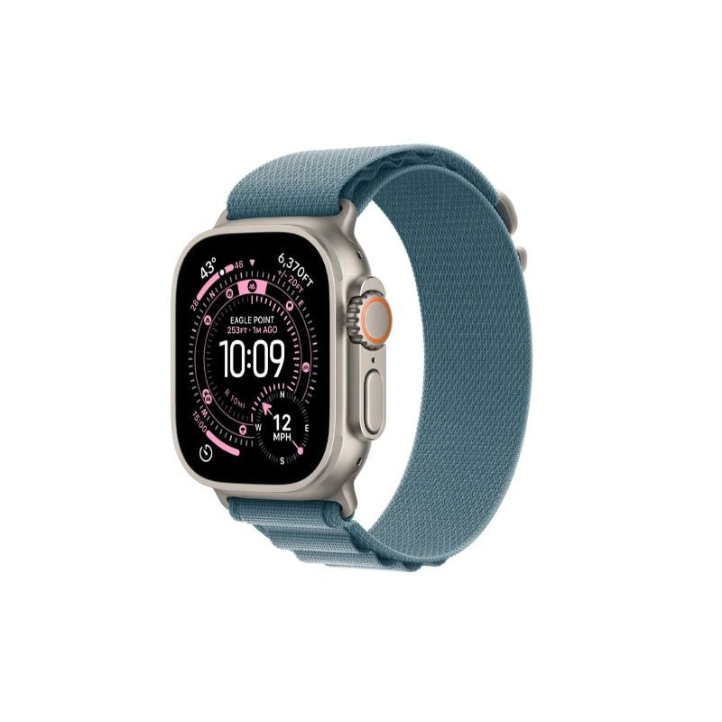 smartwatch apple watch ultra3 gps + cellular 49mm titanio naturale/azzurro