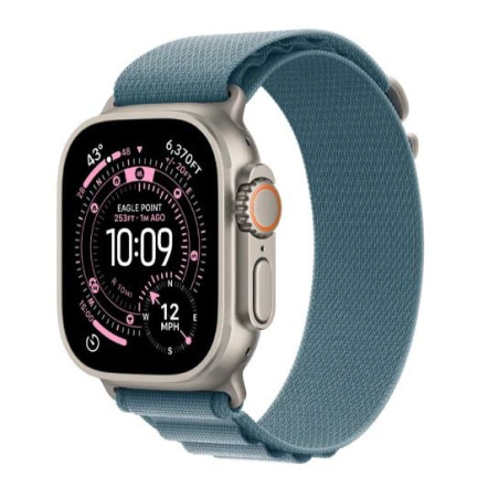 smartwatch apple watch ultra3 gps + cellular 49mm titanio naturale/azzurro