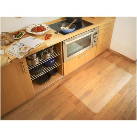 Tappeto salvapavimenti paperflow 90x120 sagomato in plastica riciclata