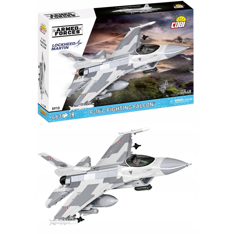 modellino cobi klocki f-16c fighting falcon 1/48 multicolore