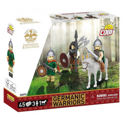 set di costruzioni cobi klocki blocchi impero romano guerrieri germanici