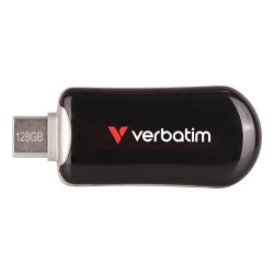 pen drive 128gb verbatim plectra usb-c 100mbps nero [sgvrbc128030225]
