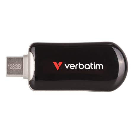 pen drive 128gb verbatim plectra usb-c 100mbps nero [sgvrbc128030225]