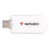 pen drive 128gb verbatim plectra usb-c 100mbps bianco [sgvrbc128030229]