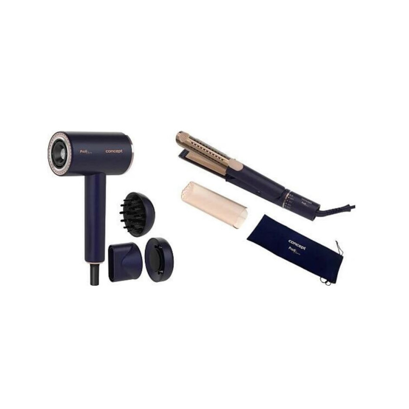 asciugacapelli concept profi care vz8100 220-240v blu/oro [hpcoepr00vz8100]